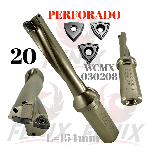 broca de perforado 20 mm