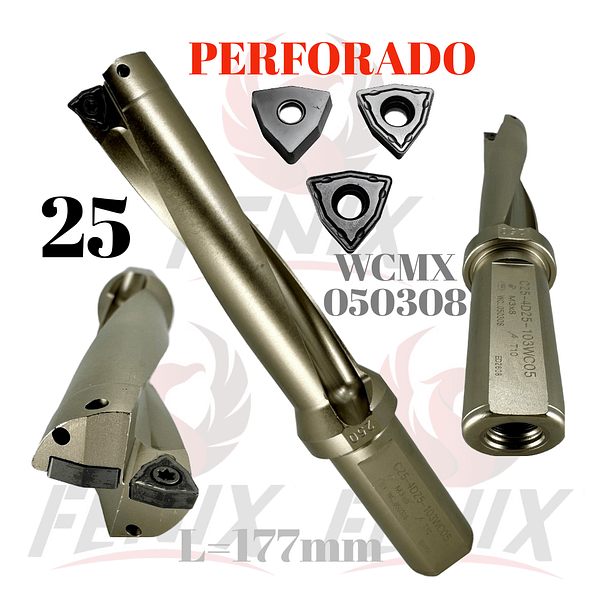 broca de perforado 25 mm