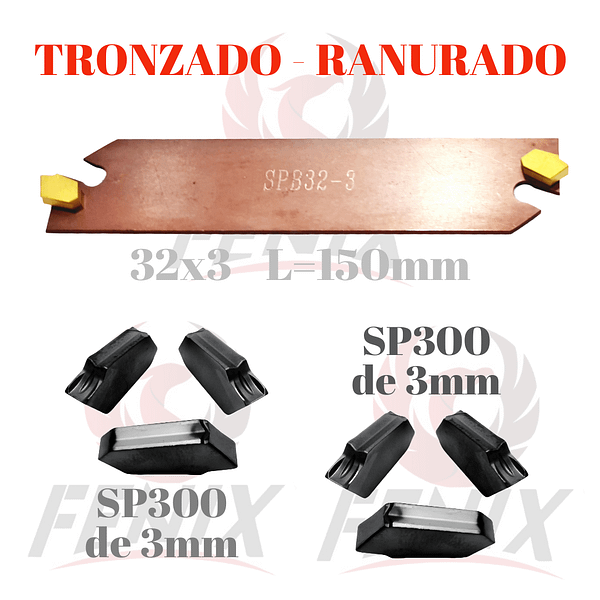 lama para ranurado y tronzado 3mm