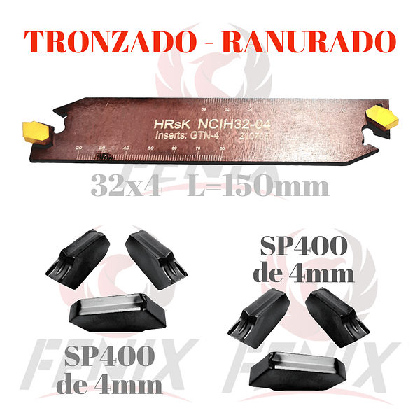 lama para ranurado y tronzado 4mm