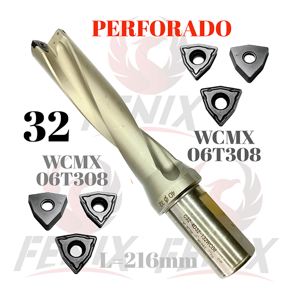 broca de perforado 32 mm