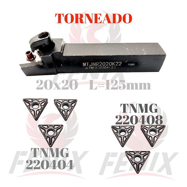 Porta 20x20 Derecho para Inserto TNMG 2204 marca Fénix