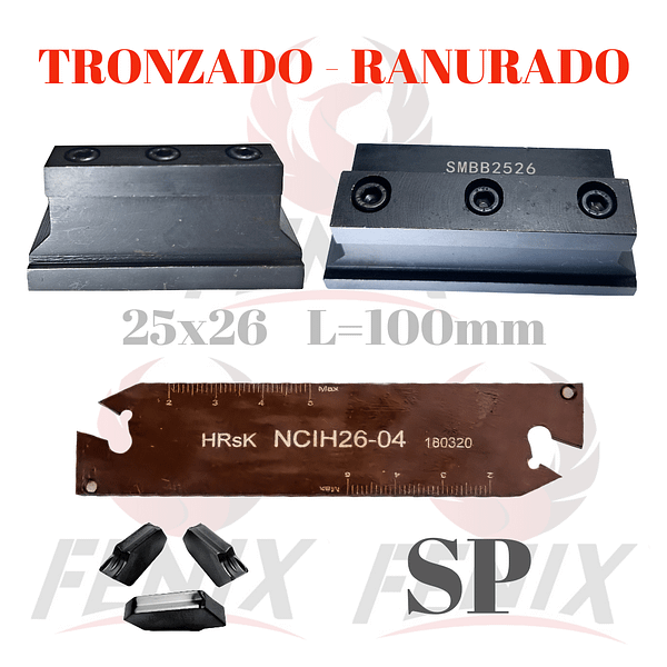 porta lama 2526 ranurado tronzado corte