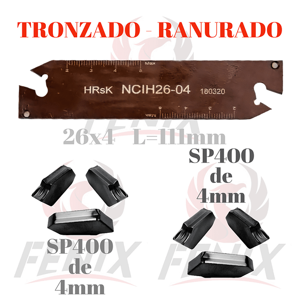 lama para ranurado y tronzado 4mm