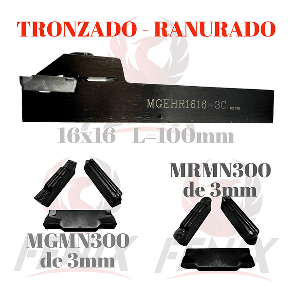 porta ranurado derecho 16x16